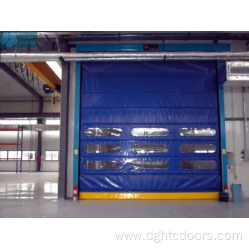 PVC Automatic High Speed Stacking Door For Garage